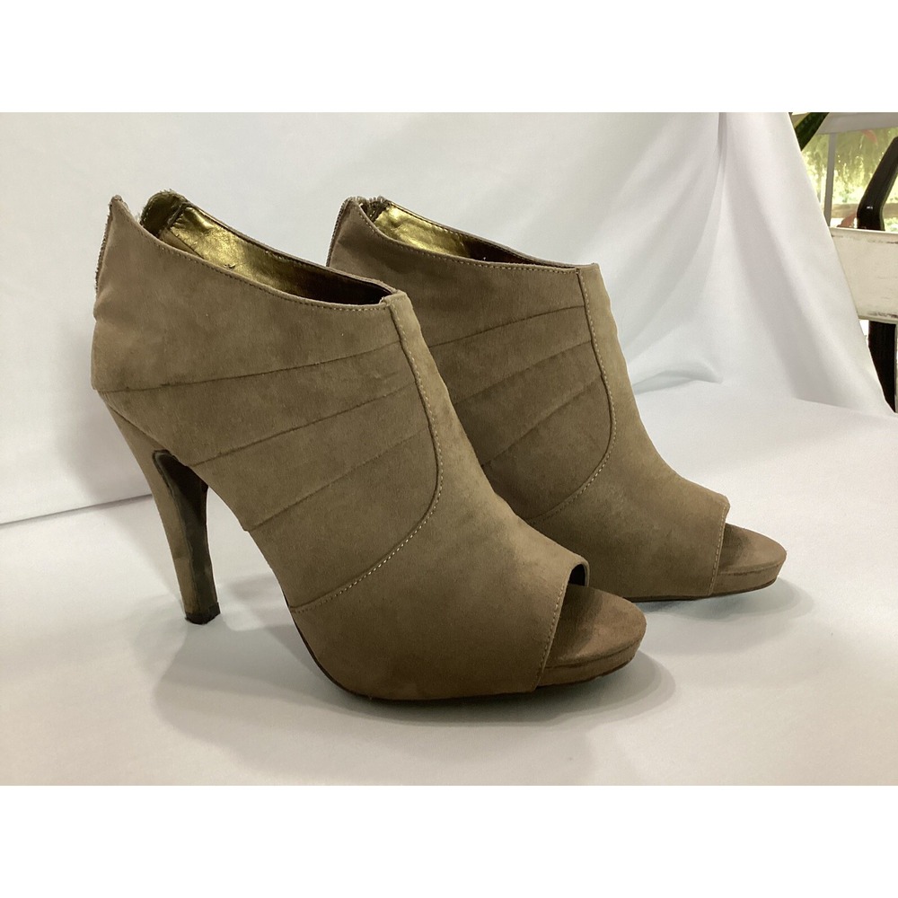 Nine West Women's Brown Suede 8/8.5 Heels Pumps Shoe